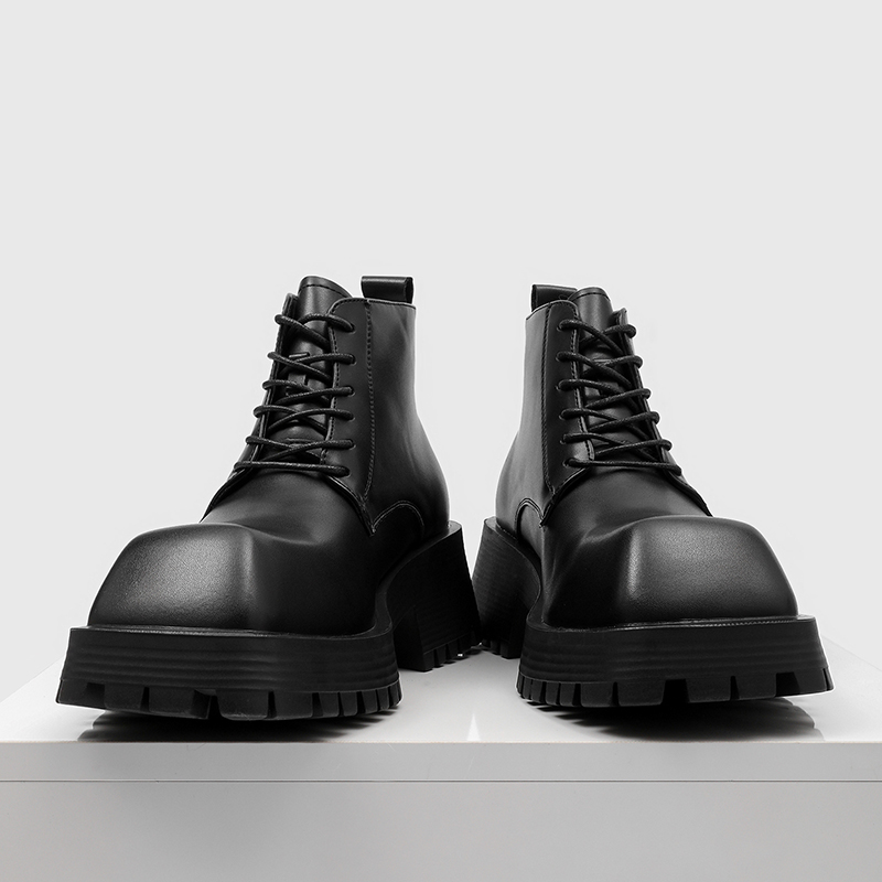 Men'S Shoes Increase Height - Siyah Boy Uzatan Erkek Büyük Burunlu