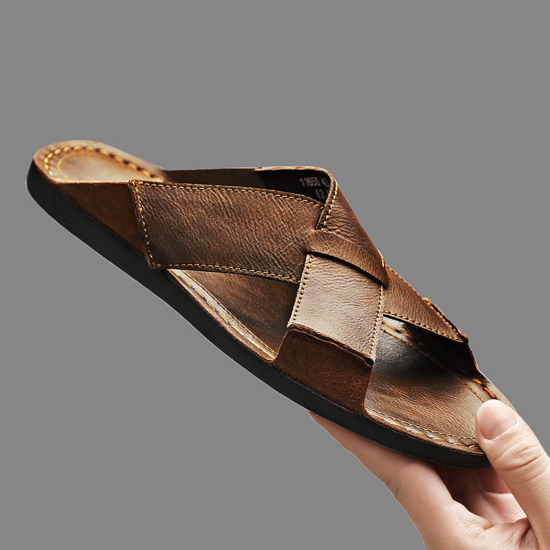 Men'S Shoes Hey Dude - Moda Hakiki Deri Erkek Terlik Yaz