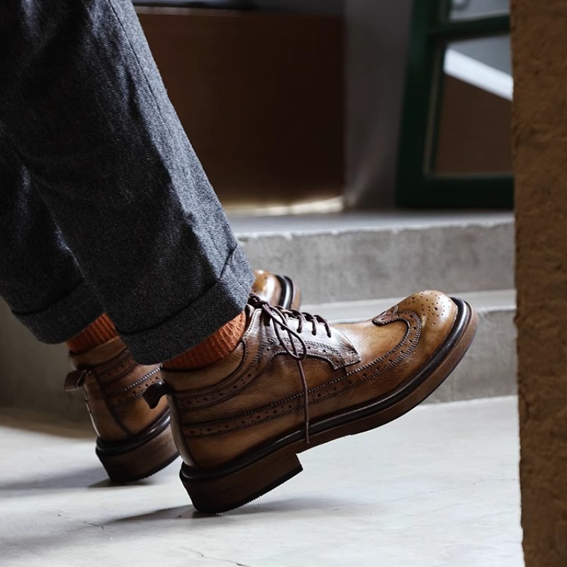 İngiliz Brogue Oyma Yüksek Top - Men'S Shoes Hey Dude incelemesi ve fiyatı